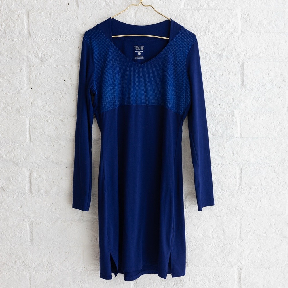 Mountain Hardwear Blue Patterned Dress - Women’s Medium
